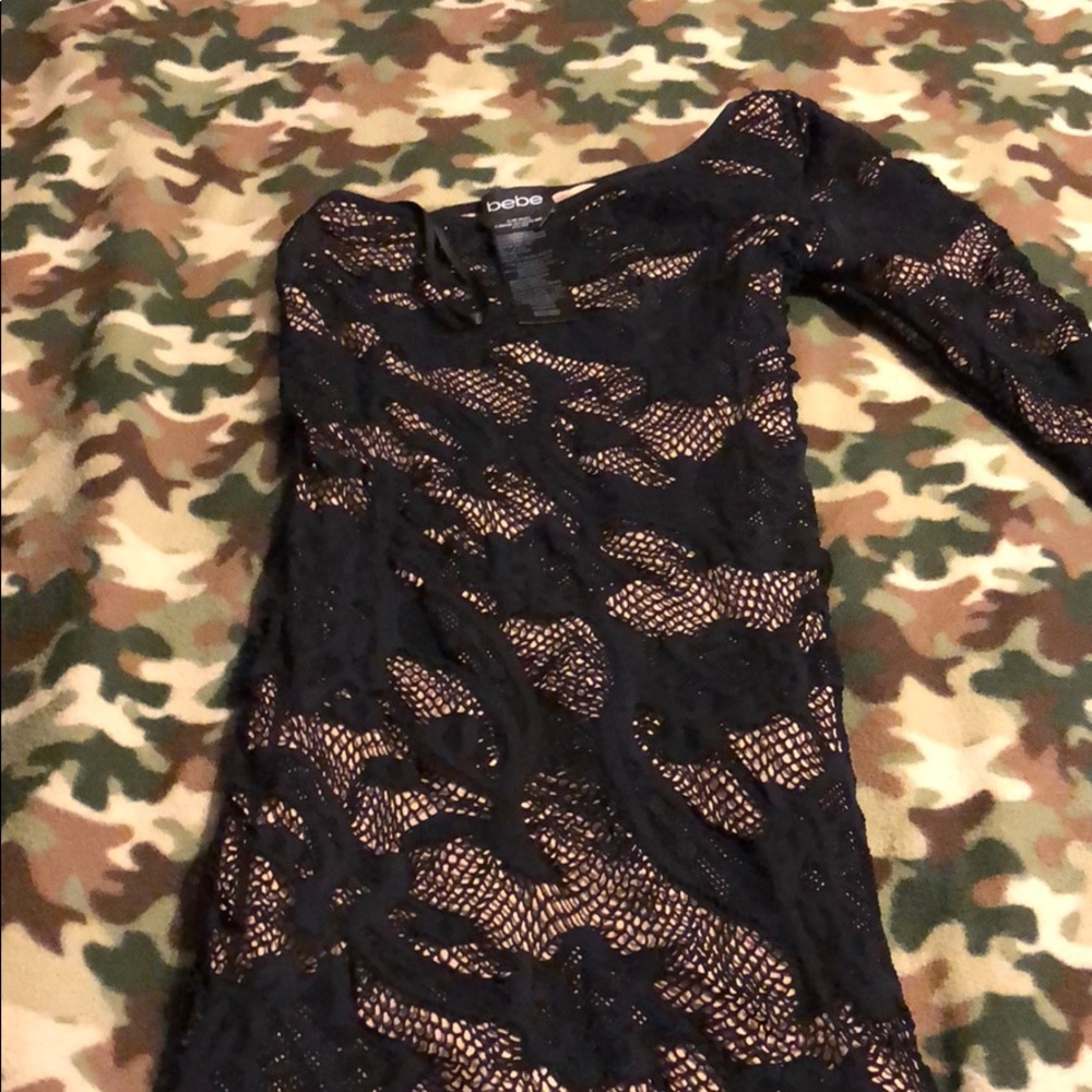 Black and Tan bodycon party dress